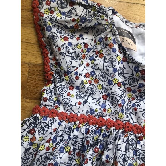 Pippa & Julie Pastaourelle Size 6 Floral Bicycle Top - Picture 2 of 6